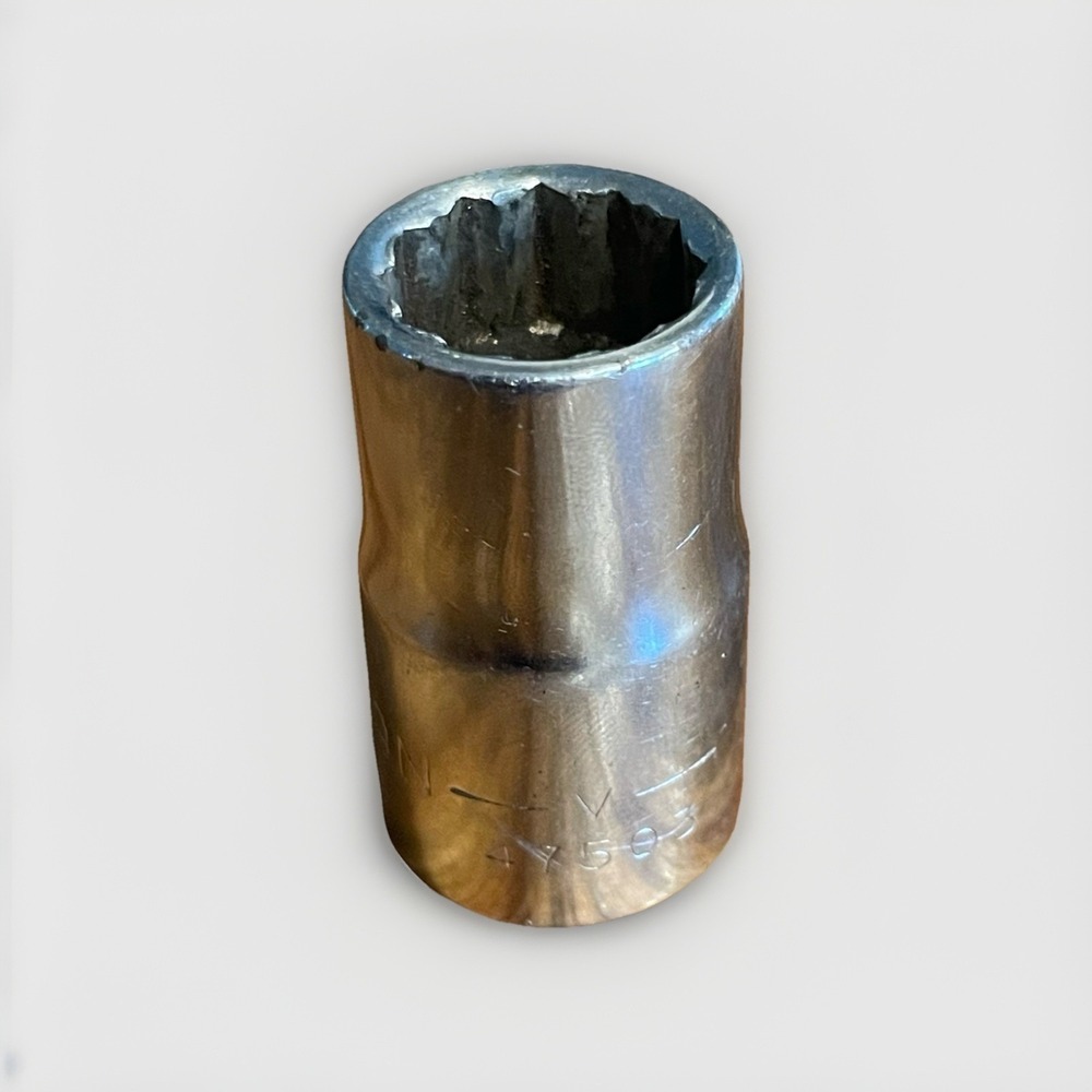 Craftsman V Series 9/16" Shallow Socket 12 Point Star 1/2 Inch Drive SAE USA - Picture 5 of 5